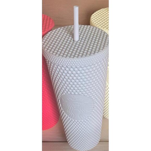 Starbucks 24oz Studded Venti Tumblers With Straws Lot Of 4 Colorful Collector - Picture 2 of 7